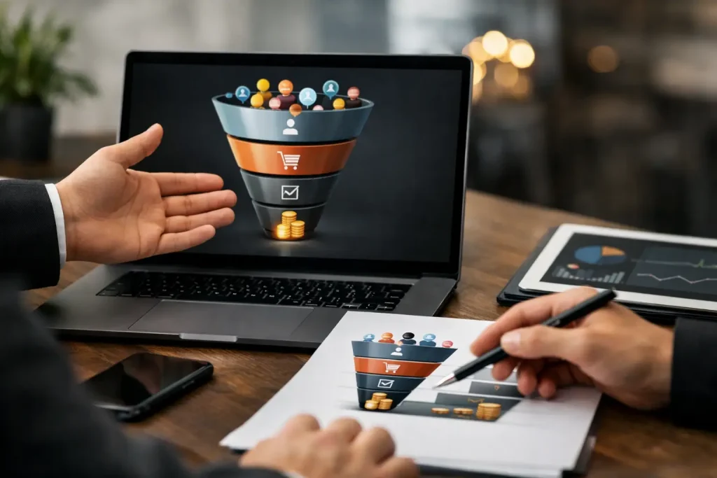 Real digital sales funnel example