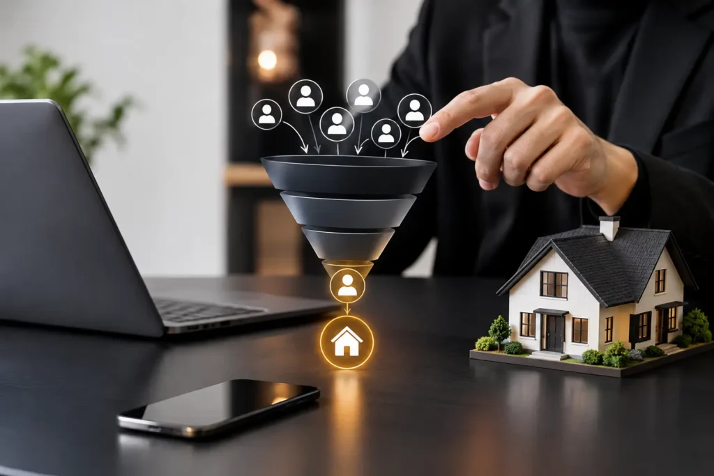 Embudo digital para inmobiliarias que vende